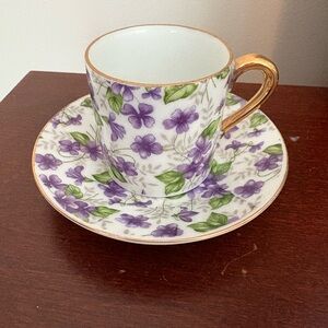 vintage Inarco Japan demitasse cup and saucer